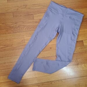 Outland M/L NEW Leggings Full Length High Waisted Pockets Tummy Support Purple